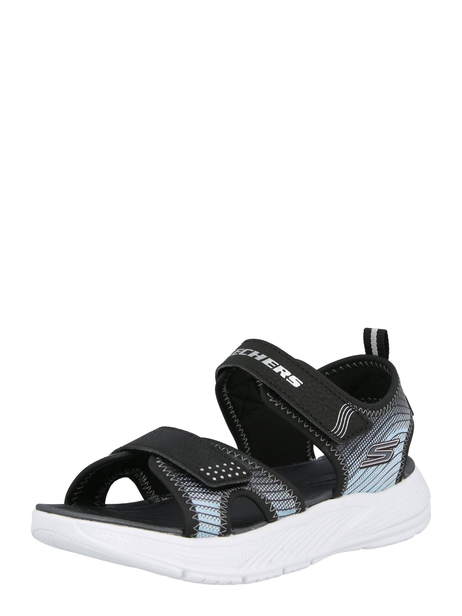 Skechers Kids Öppna skor 'MICROSPEC-SPLASH' grå / svart / silver