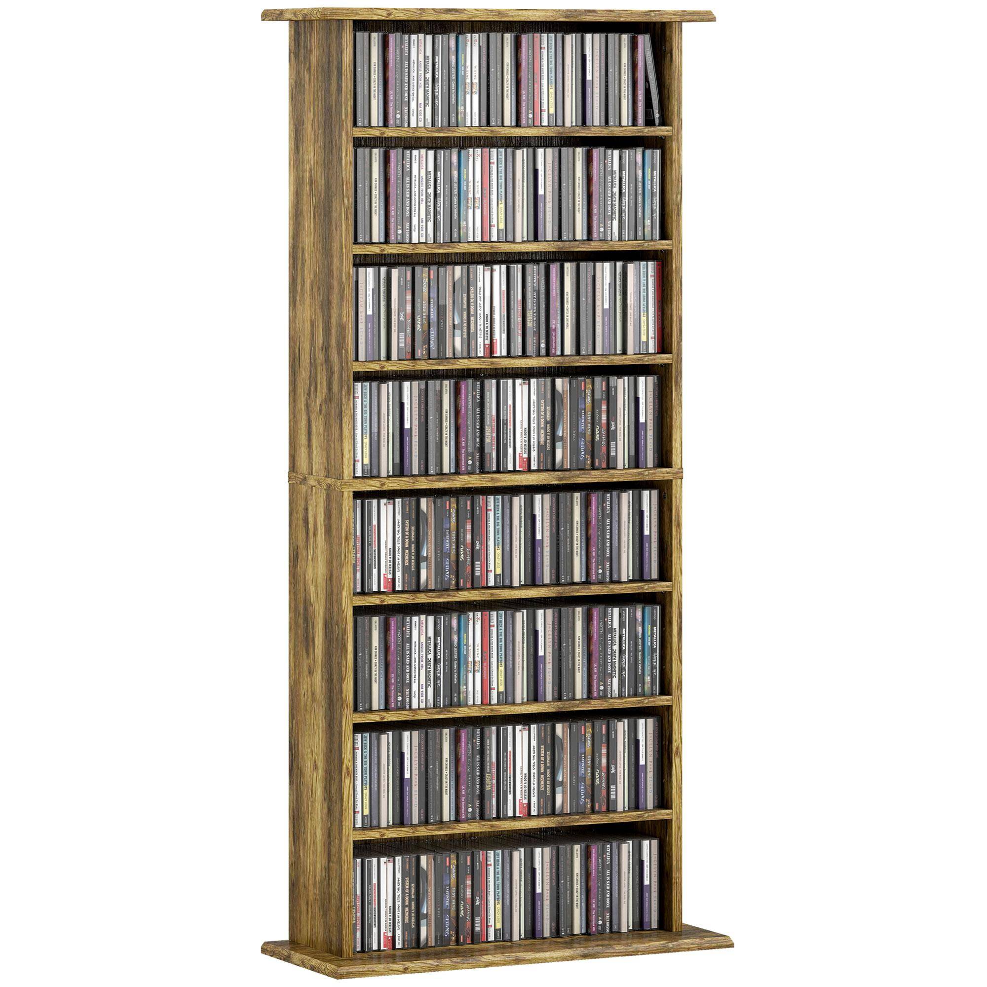 360 CD-förvaringsenhet - Rustik Brun