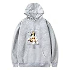 SKALSDVXC GloRilla Merch Glorious Moose Knogle Hoodie nytt album varumärke långärmad unisex pullover sweatshirt (grå, 3XL), Grå, 3XL