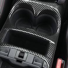 Auto styling konsol central främre vattenkoppshållare trim passform för nissan qashqai j11 - kolfiber abs