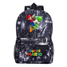 Børne Tegneserie Super Mario Bros Trykt Rygsæk Letvægts Laptop Rygsække Rejse Casual Taske, Til Drenge Piger Tilbage Til Skole Gave (FMY)