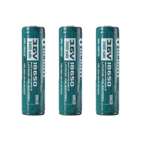 18650-batteri OLIGHT - 3400 mAh, 3 st