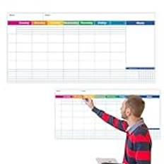 Whiteboard Calendar, Dry Erase Whiteboard Organizer, Monthly Schedule Planner, Reusable Whiteboard Calendar, Reusable Erasable Wall Calendar, Adhesive Multi-functional Whiteboard For Home Classroom