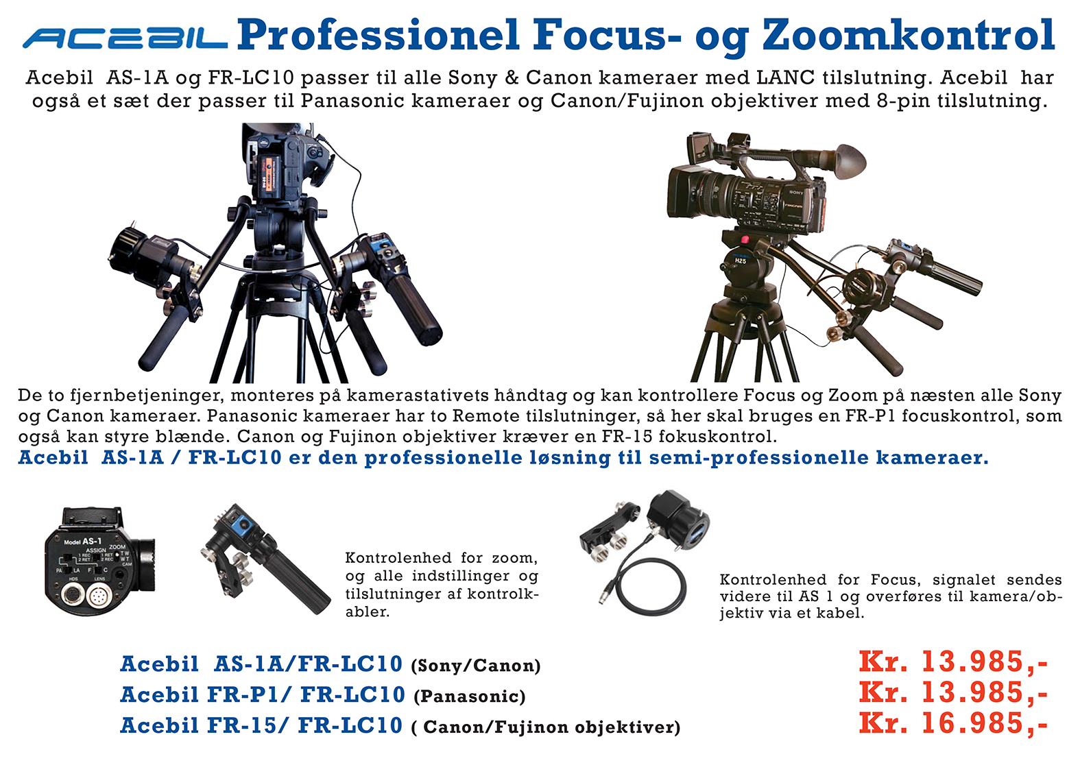 Acebil Remote Focus og Zoom Control