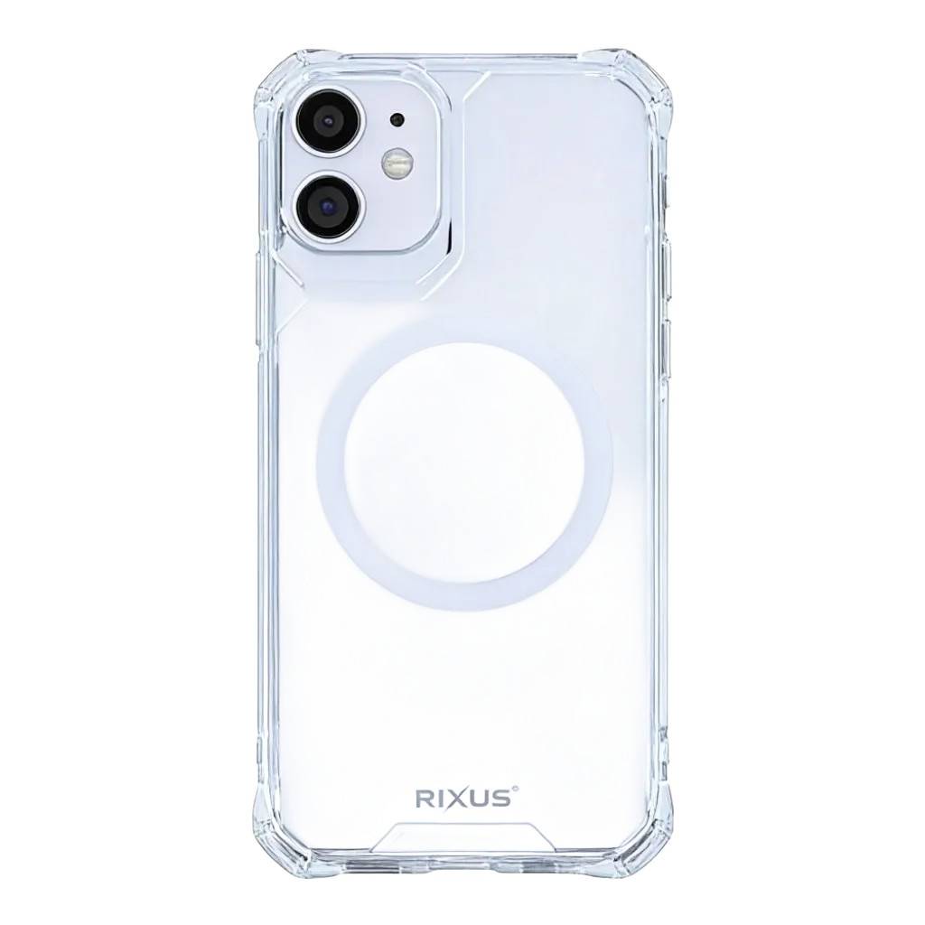Rixus Armor-X Anti Shock cover med MagSafe til iPhone 11, gennemsigtig