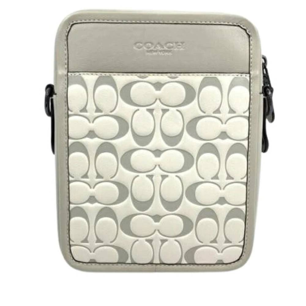 Coach Pre-owned Pre-owned Signature Skuldertaske - Vintage - Dame - Beige - ONE SIZE - Uld