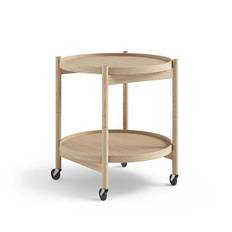 Brdr. Krüger Bølling bakkebord 50 cm. - eg ubehandlet - Bakke 1: Ubehandlet eg / Bakke 2: Stone