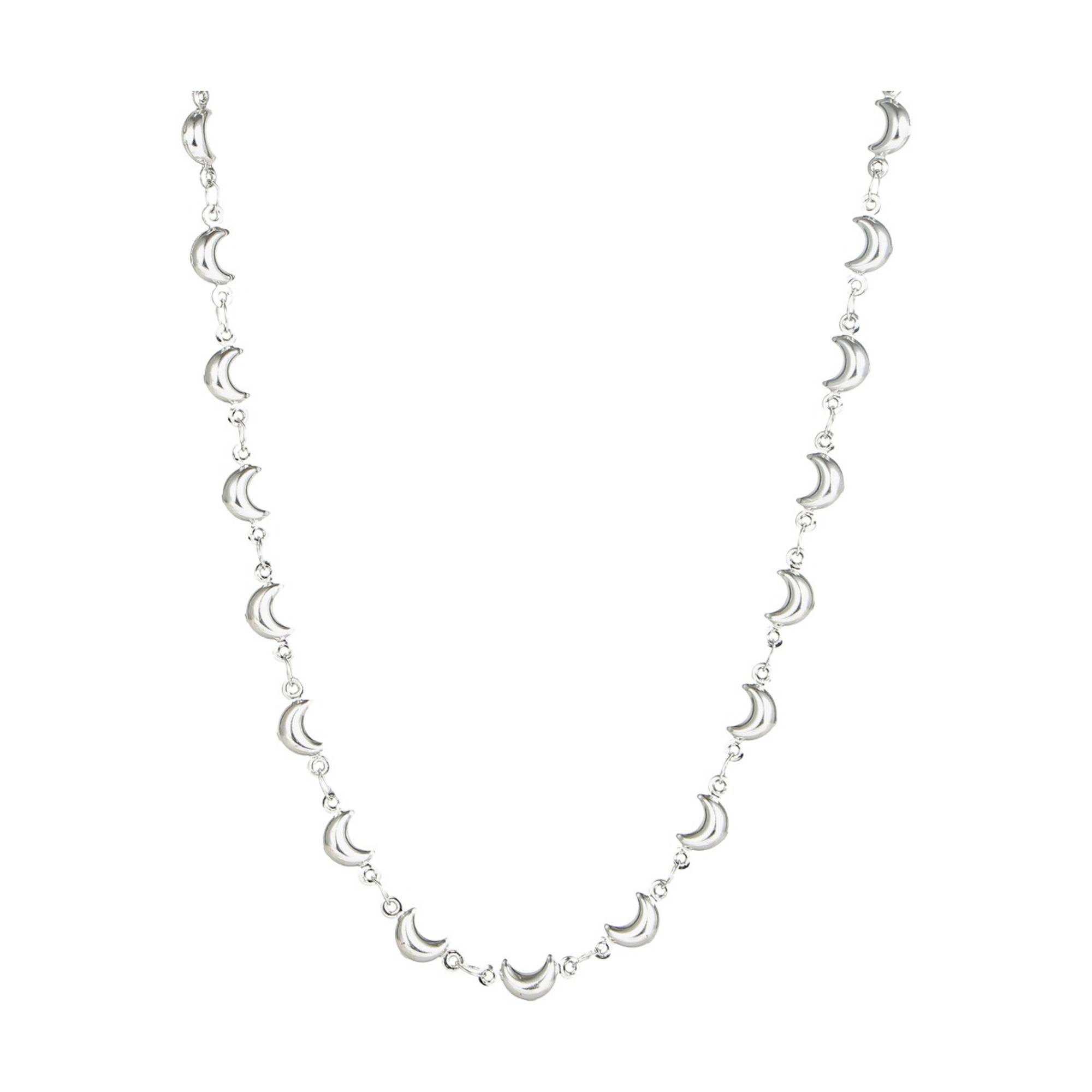PITAYA - Halsband Moon - Silver