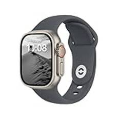 DONEGANI SB Armband för Apple Watch Band Ultra 2 49 mm, Serie 10 46 mm, 9 8 7 45 mm 41 mm, SE 6 5 4 mm 40 mm, 3 2 1 42 mm 38 mm, kvinnor män sport silikonrem, vulkanisk lera grå