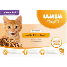 Iams Delights Multipack Kitten Gravy 12x85g*6