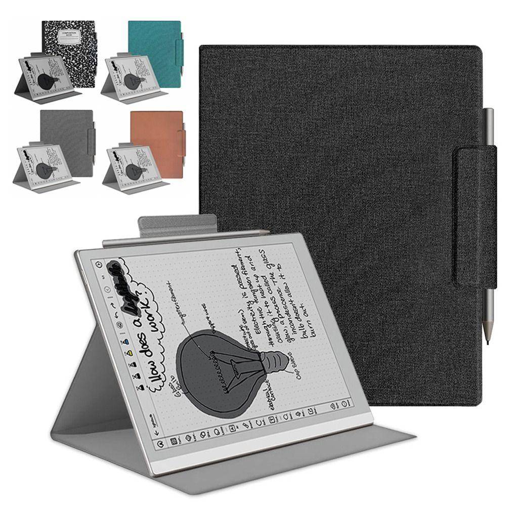 Anti-fall Magnetic Case with Pen Buckle Folio Shell for BOOX Tablet Go 10.3 Gen II /Gen II Lumi mörkgrön färg