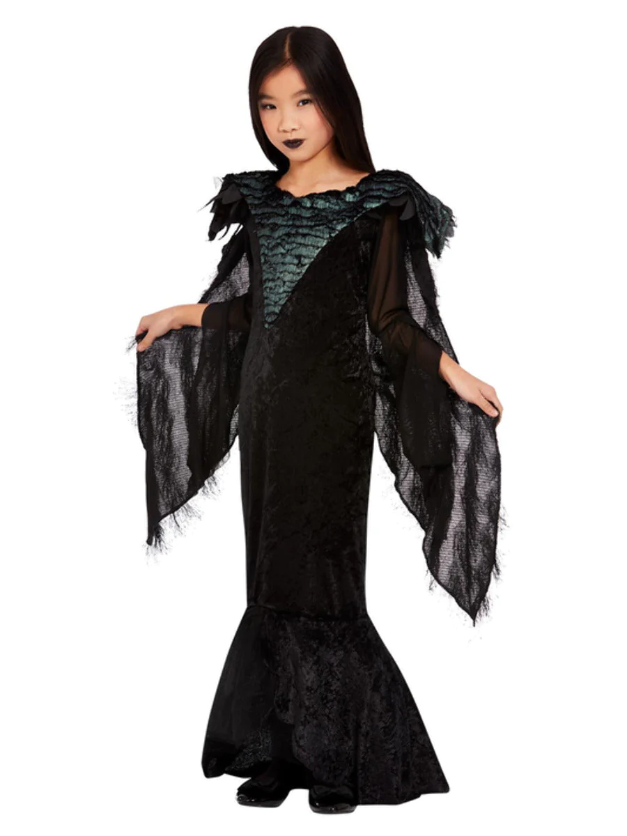 Raven Prinsesse kostume 10-12 år.