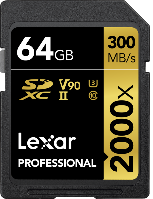 SDHC Pro 2000X UHS-II U3 (V90) (64GB)