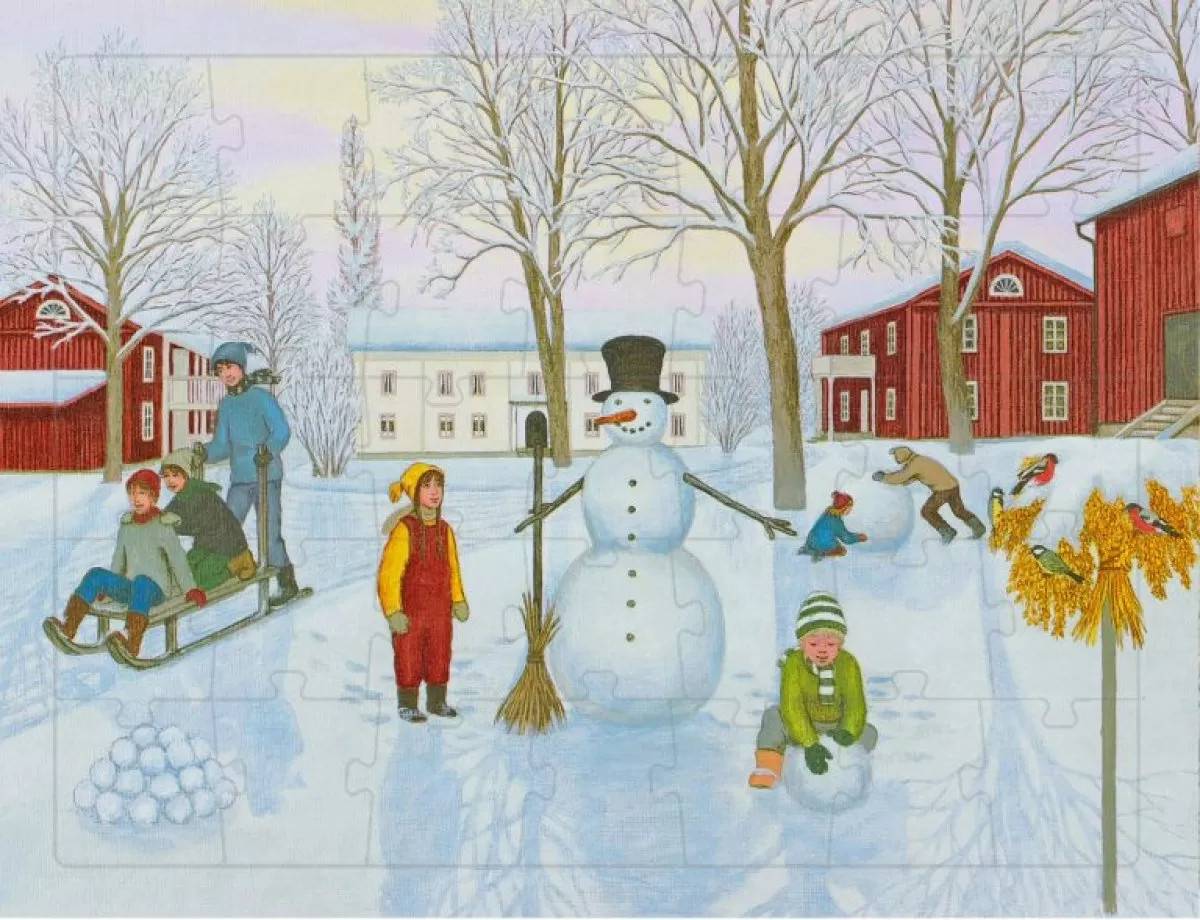 Pussel Snölek från Alsters herrgård i Värmland av Erkers Marie Persson