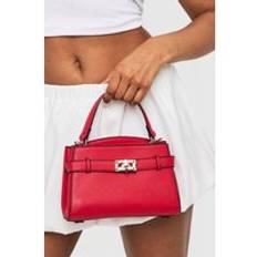Buckle Strap Detail Mini Bag, Red - ONE SIZE