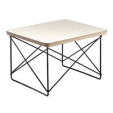 Vitra - Occasional Table LTR White/Basic Dark - Små borde og sideborde - Charles & Ray Eames - Hvid - Metal/Træ