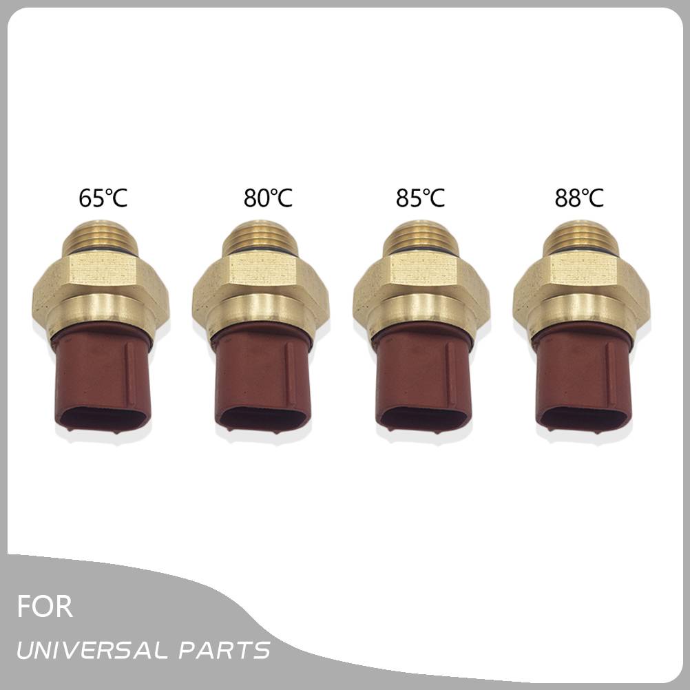Motorcycle Electric Radiator Coolant Fan Water Temperature Thermostat Switch Temp Sensor M16 65/80/85/88℃ For Dirt Bike ATV UTV