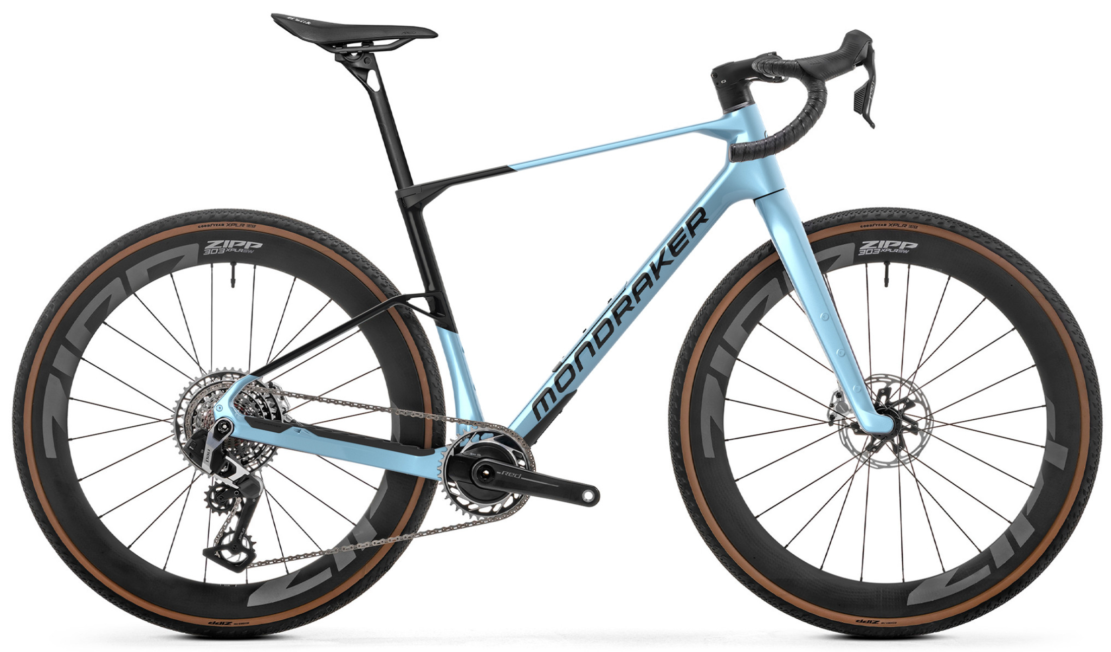 Mondraker Arid Carbon RR SL 2024 - SRAM RED XPLR AXS 1x13sp - Zipp 303 XPLR SW - 008 / l / aura blue (l)