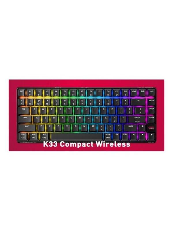 Cherry XTRFY K33 G8D-2403 - keyboard - 75% compact - QWERTY - Pan Nordic - black Input Device - Gaming Tangentbord - Nordisk - Svart