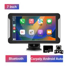 Portable 7 Inch Car Radio Carplay Automotive Multimedia Car Stereo Receiver Bluetooth Android Auto