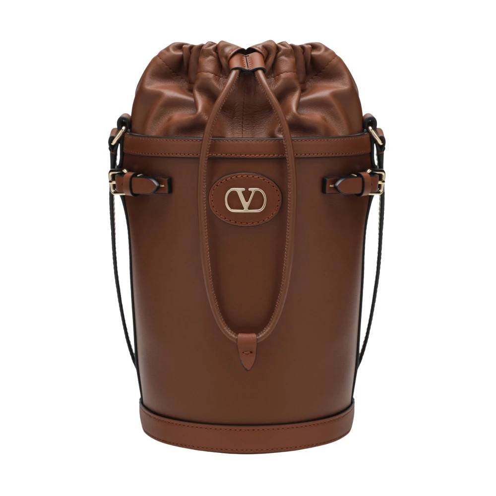 Valentino Garavani Vlogo Bucket Bag - Tasker - Dame - Brun - ONE SIZE - Uld
