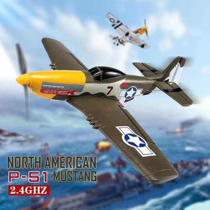 Nytt RC-fly 2.4G 4-kanals 6-axligt 410 mm spännvidd Skumjaktplan Fast vinge Stuntflygplan med en knapp Glidflygplan Leksak för barn Pojkpresent