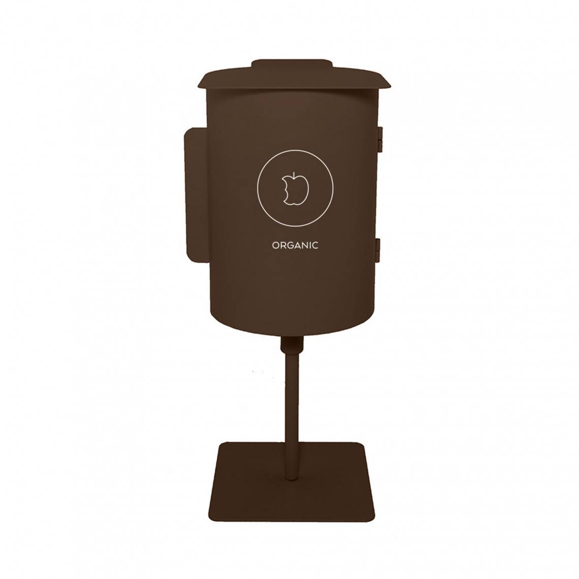 Källsorteringskärl Birdie - Singel, Utförande Organic - 43 L, Färg Choklad