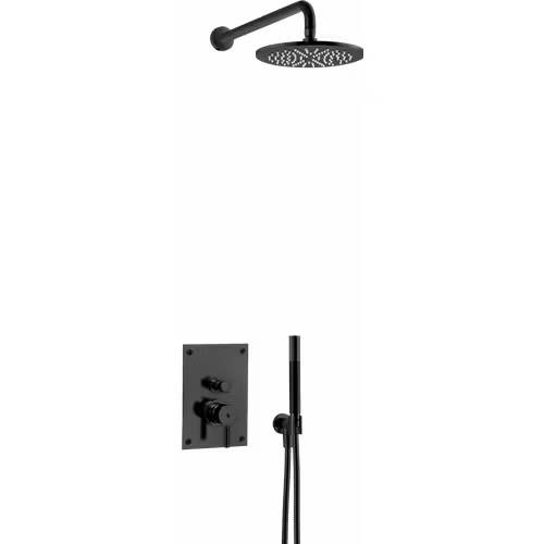 Takduschset Tapwell BOX7200 ED2 för Inbyggnad: Mattsvart
