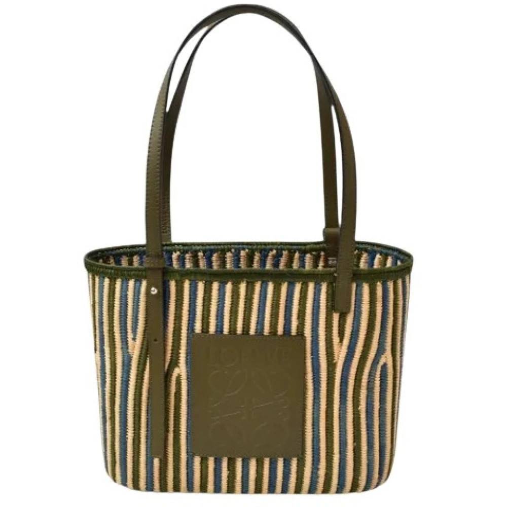Loewe Pre-owned Pre-owned Tote bag - Vintage - Dame - Grøn - ONE SIZE - Læder