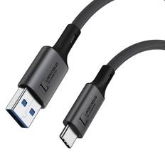 LindeCables USB-C til USB-A 3.2 Gen.2 Premium kabel - 1 m Grå Type: USB-C til USB-A Strømforsyning: Kan levere op til 5V, 3A (15W) Dataoverførselshastighed: Op til 10 Gbps Kompatibilitet: Kompatibel med en bred vifte af USB-C og USB-A enheder Holdbarhed: Robust aluminiumshus af høj kvalitet kombineret med et holdbart, flettet kabel for øget styrke og fleksibilitet.