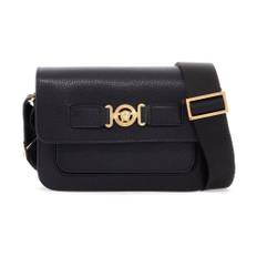 Versace, Taske, Herre, Sort, ONE SIZE, Læder, Medusa Biggie Læder Messenger Taske - ONE Size