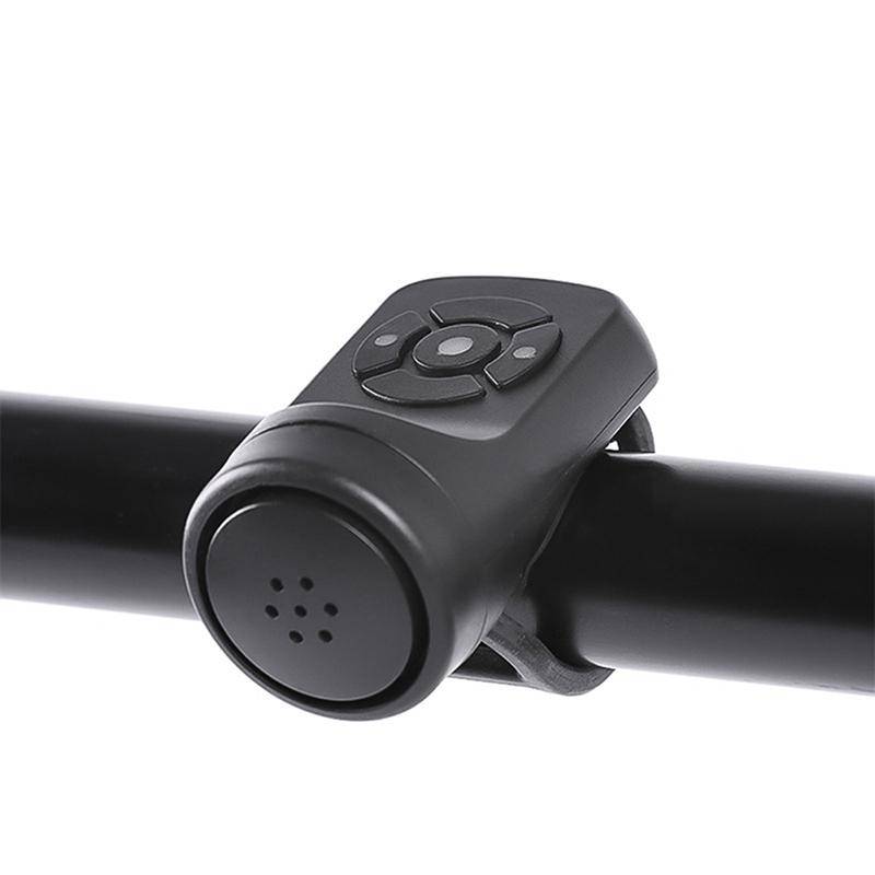 Cykel Elektrisk Horn Svart Abs Usb Uppladdningsbar Cykel Cycling Bell Högtalare gray