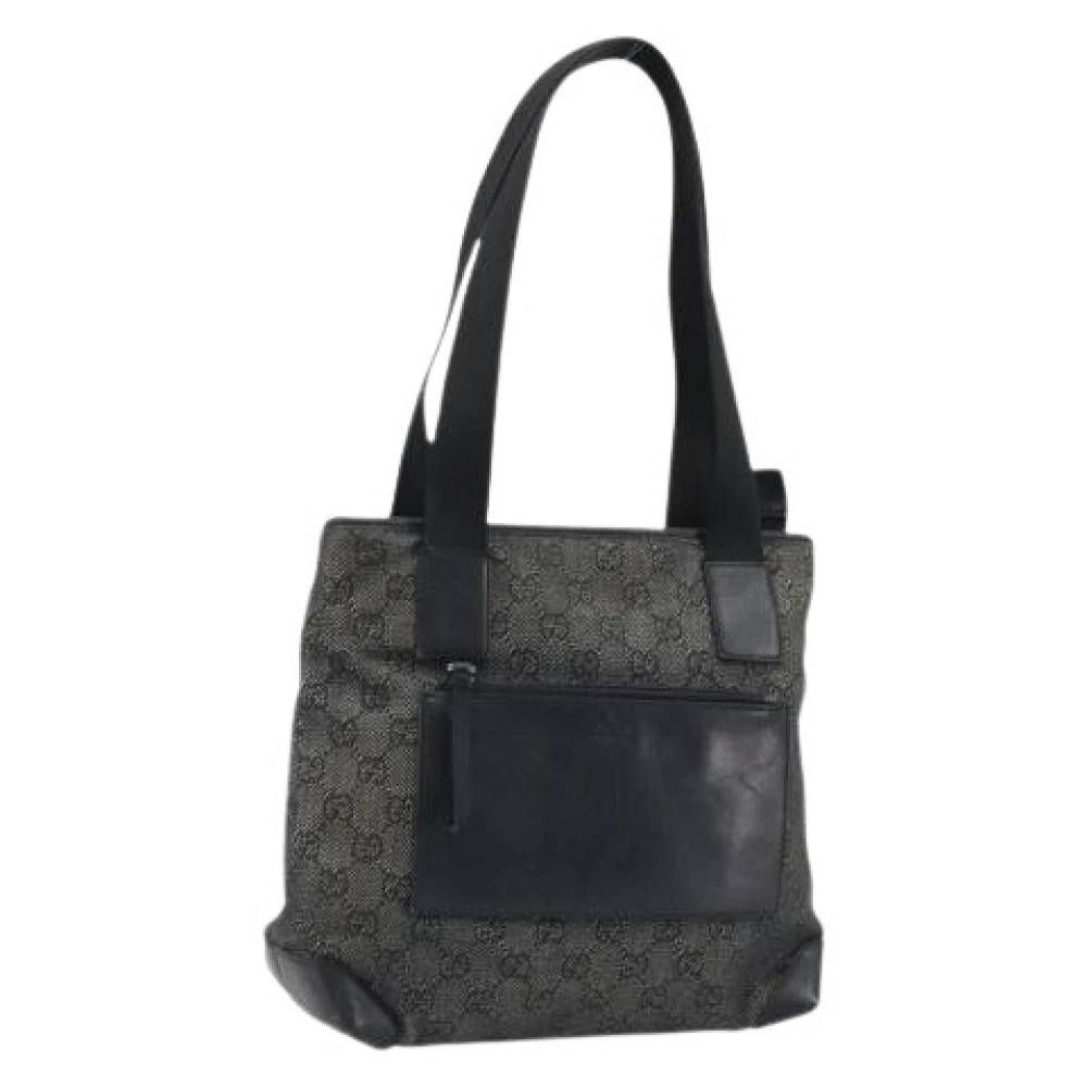 Gucci Vintage Pre-owned Canvas Skuldertaske - Vintage - Dame - Sort - ONE SIZE - Uld