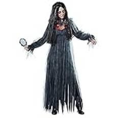 Halloweenkostym damer sexiga damer underkläder set underkläder, skolflickor damer kostym skönhetsspel sexig damer kostym halloween för vuxna cosplay (svart, XL)