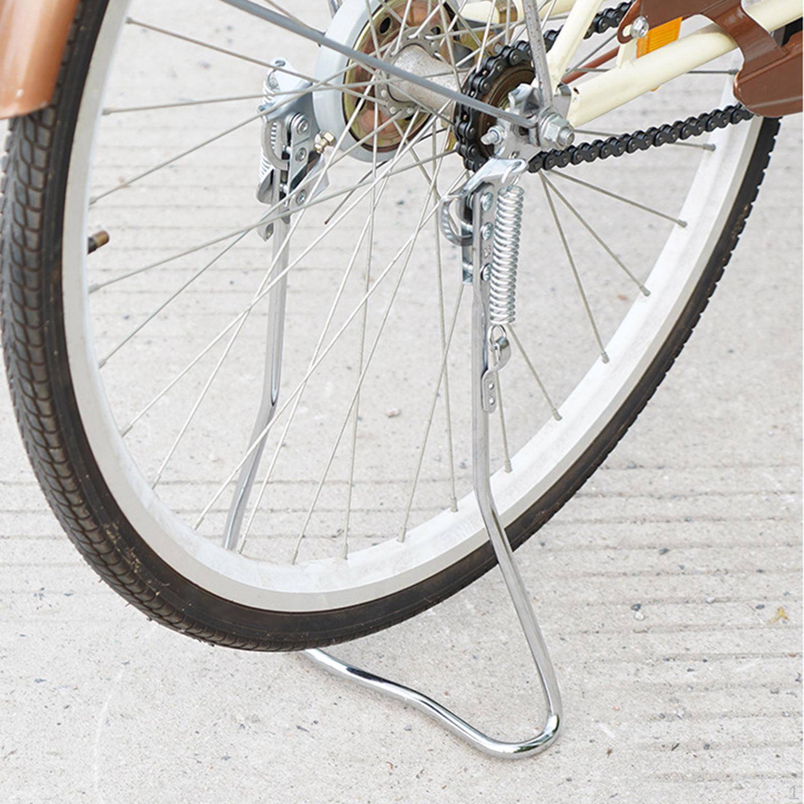 Ställ Stöd Ben Parkeringsställ Cykel Dubbelt Ben för Cruiser-cyklar
