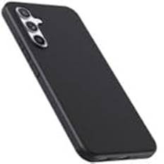 WFTE Fodral för Motorola Moto G75 mobiltelefonfodral [Ultratunn] [reptålig] [Perfekt passform tunn matta] premium TPU silikonfodral skyddande mjukt dammavvisande fodral för Motorola G75–svart