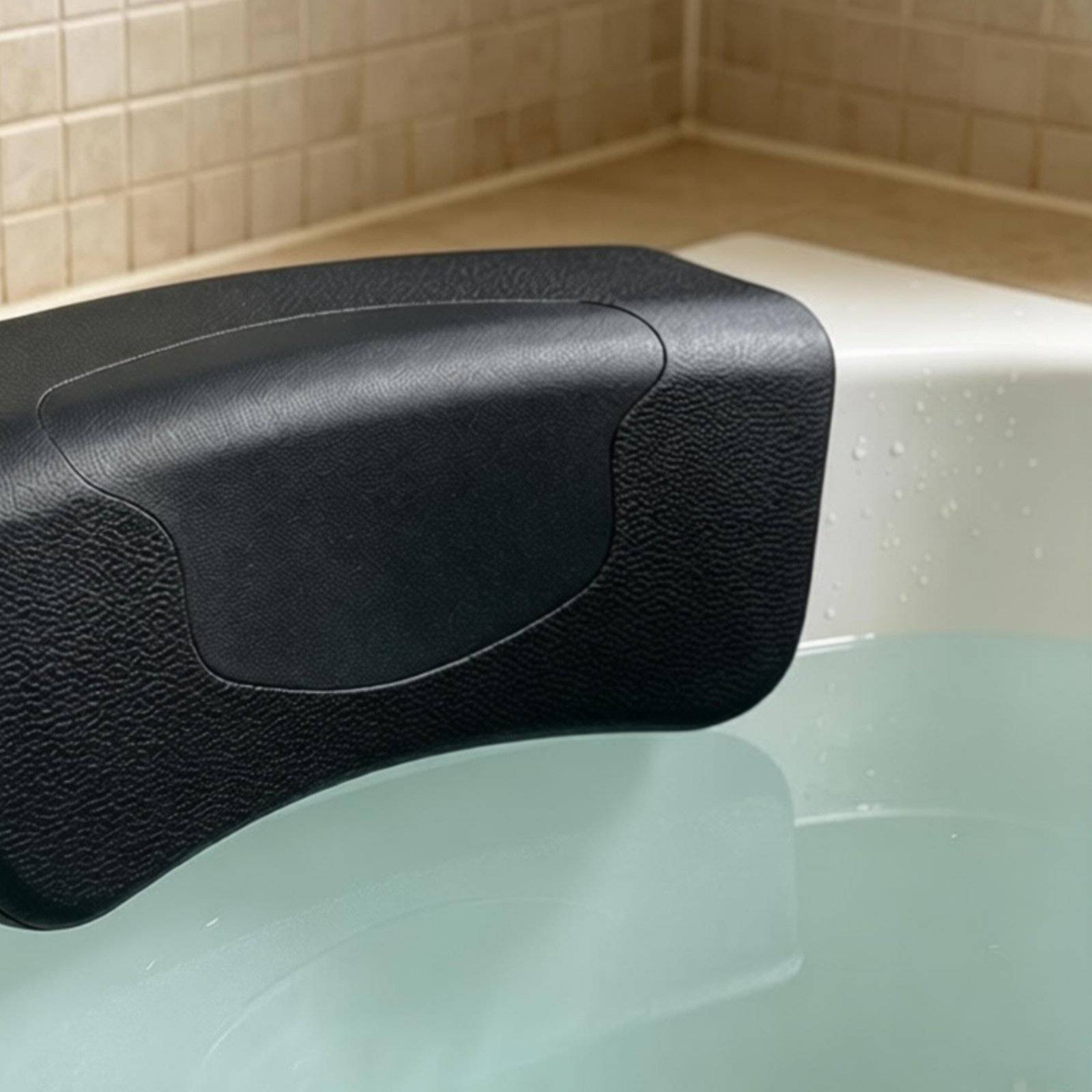 Suction Cup Bath Pillow Non-Slip Bath Pillow Spa Tub Headrest Comfortable Support Bathroom Accessory Soft