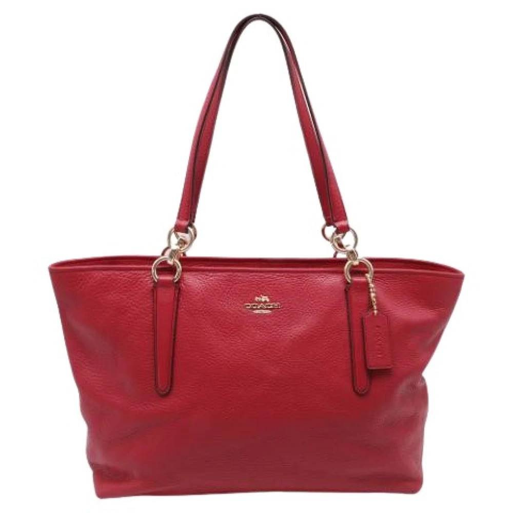 Coach Pre-owned Pre-owned Madison East West Tote - Vintage - Dame - Rød - ONE SIZE - Uld