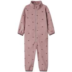 Name It Fleeceoverall - NmnSpektra - Woodrose m. Hjärtan - Name It - 1½ år (86) - Fleeceoverall