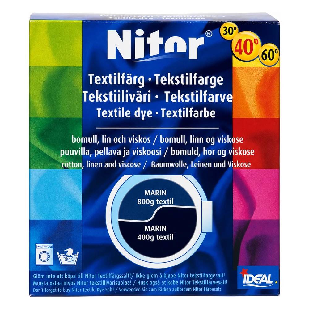 Nitor Textilfärg 07 Marin 800 gram