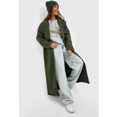 Överdimensionerad Maxi Ull-Look Kappa, Green - 42