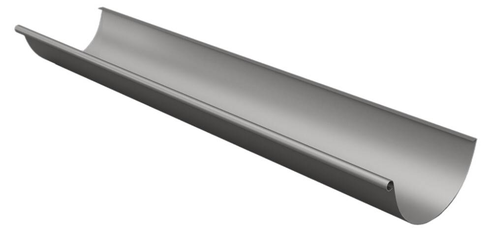 HÄNGRÄNNA ARECO 125MM 3M MÖRK SILVERMETALLIC