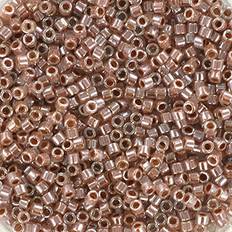 Brune glasperler, miyuki delica beads, ceylon light cinnamon - 6 / 11/0 / Creme