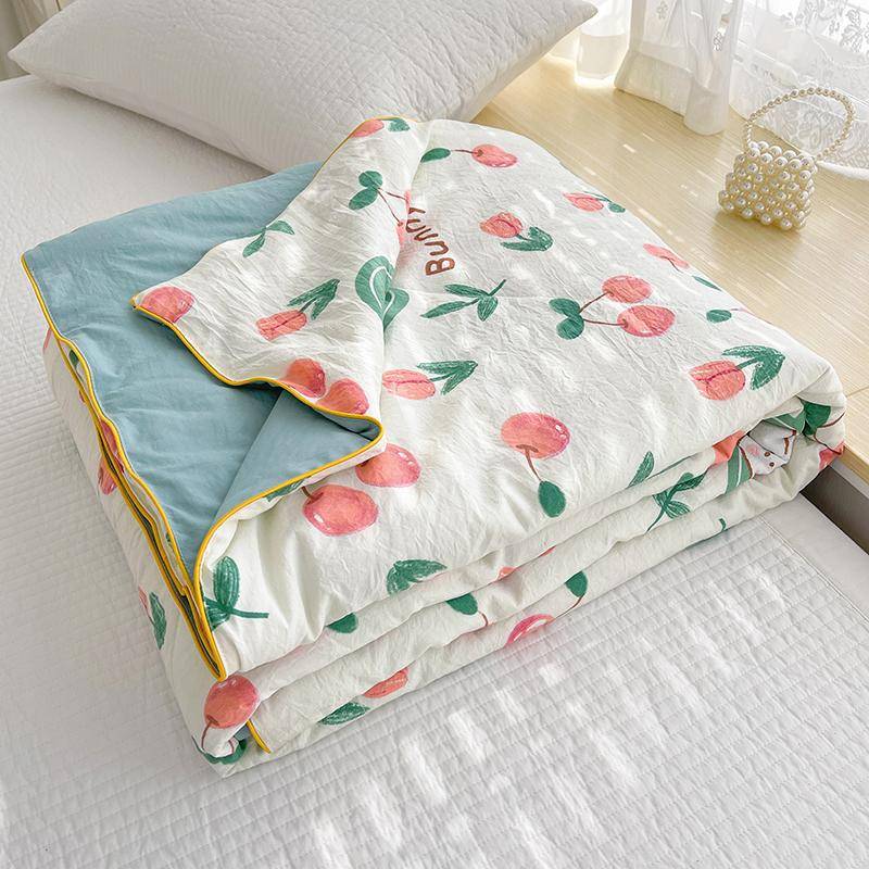 Sommar Sojafiber Tunt Täcke Mjukt Luftkonditioneringstäcke/Duvägg/Filt Sängtäcken 150x200 200x230 Maskintvättbart