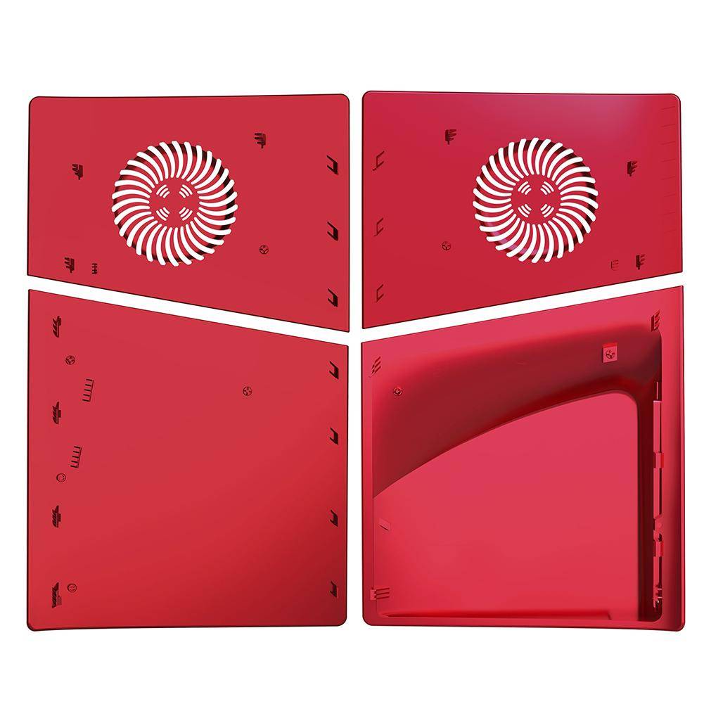 Ersättningsskal för PS5 Slim Digital/Disc Edition-konsol Repskyddande täckplåtar med kylventiler Skyddsskal