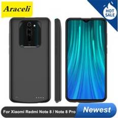 10000 mah för xiaomi redmi note 8 note 8 pro batterifodral smart laddare fodral täcka power bank note 8 pro batterifodral - Not 8 blå