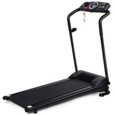 Elektriskt löpband hopfällbar motionscykel rullbar fitnessapparat LCD-display