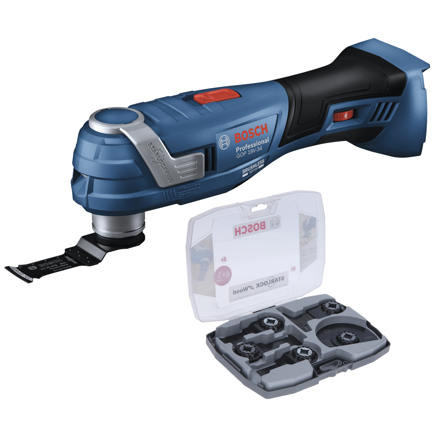 Bosch GOP 18V34 multicutter med OMT tilbehørssæt