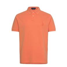 POLO RALPH LAUREN Custom Slim Fit Big Pony Mesh Polo Shirt |Orange |XXL