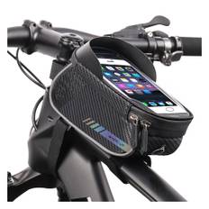 WHEEL UP waterproof bicycle bike tube bag with touch screen view - Multi-color